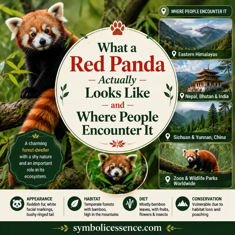 What a Red Panda Actually Looks Like and Where People Encounter It