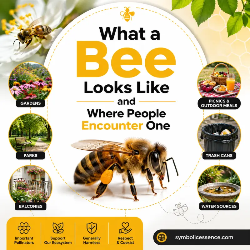 What a Bee Looks Like and Where People Encounter One