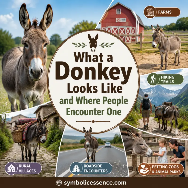 What a Donkey Looks Like and Where People Encounter One