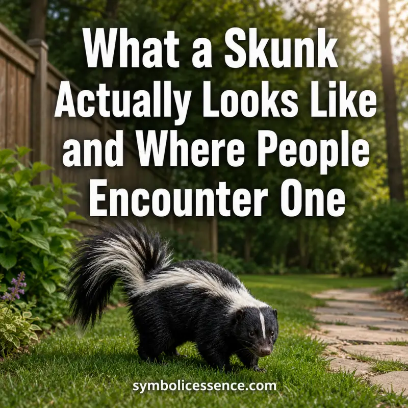 What a Skunk Actually Looks Like and Where People Encounter One